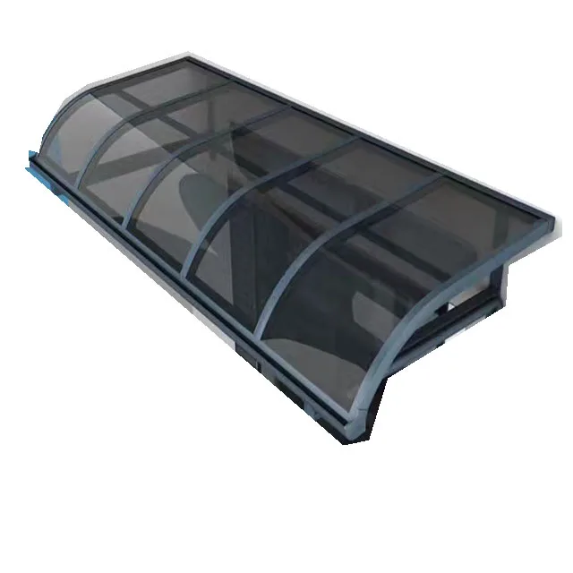 Garden Sunshade  Awning Cover Polycarbonate Canopy Wind Resistance Aluminum Awnings