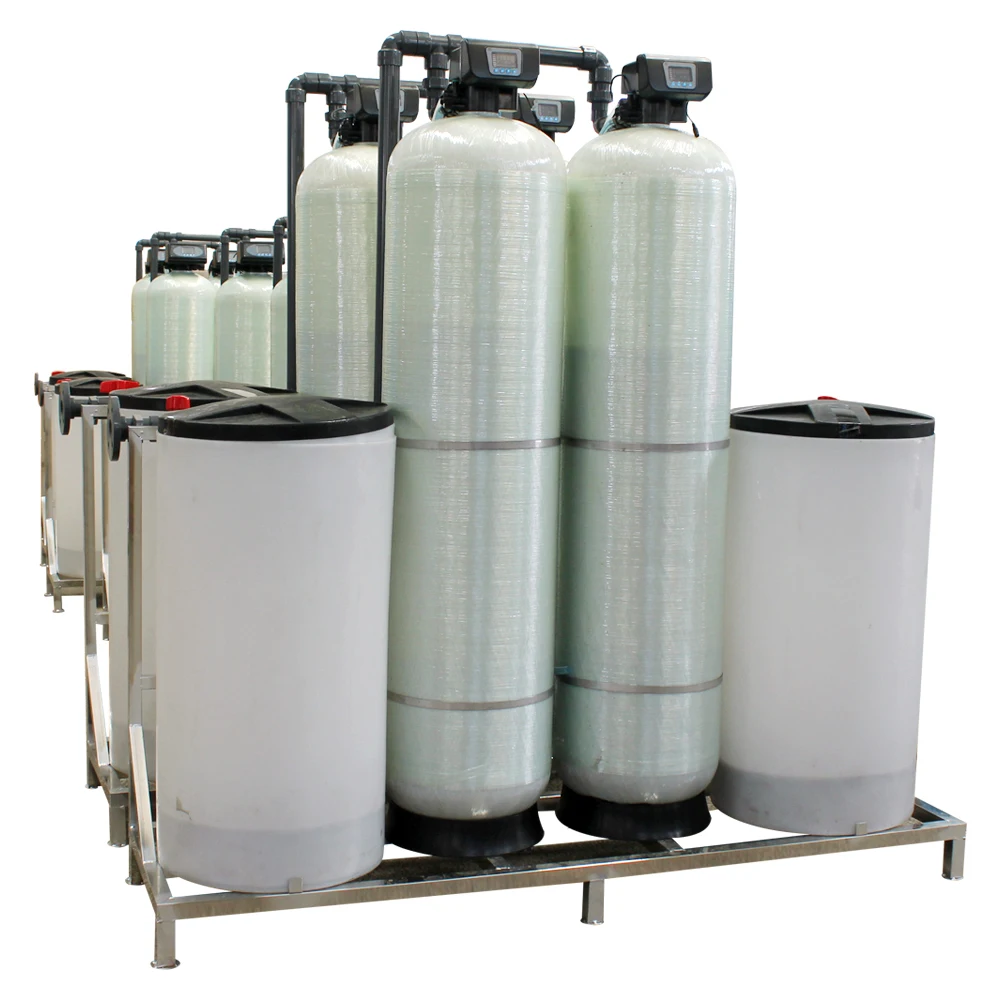 4000 LPH Auto FRP Water Softener With One Using Another Standby