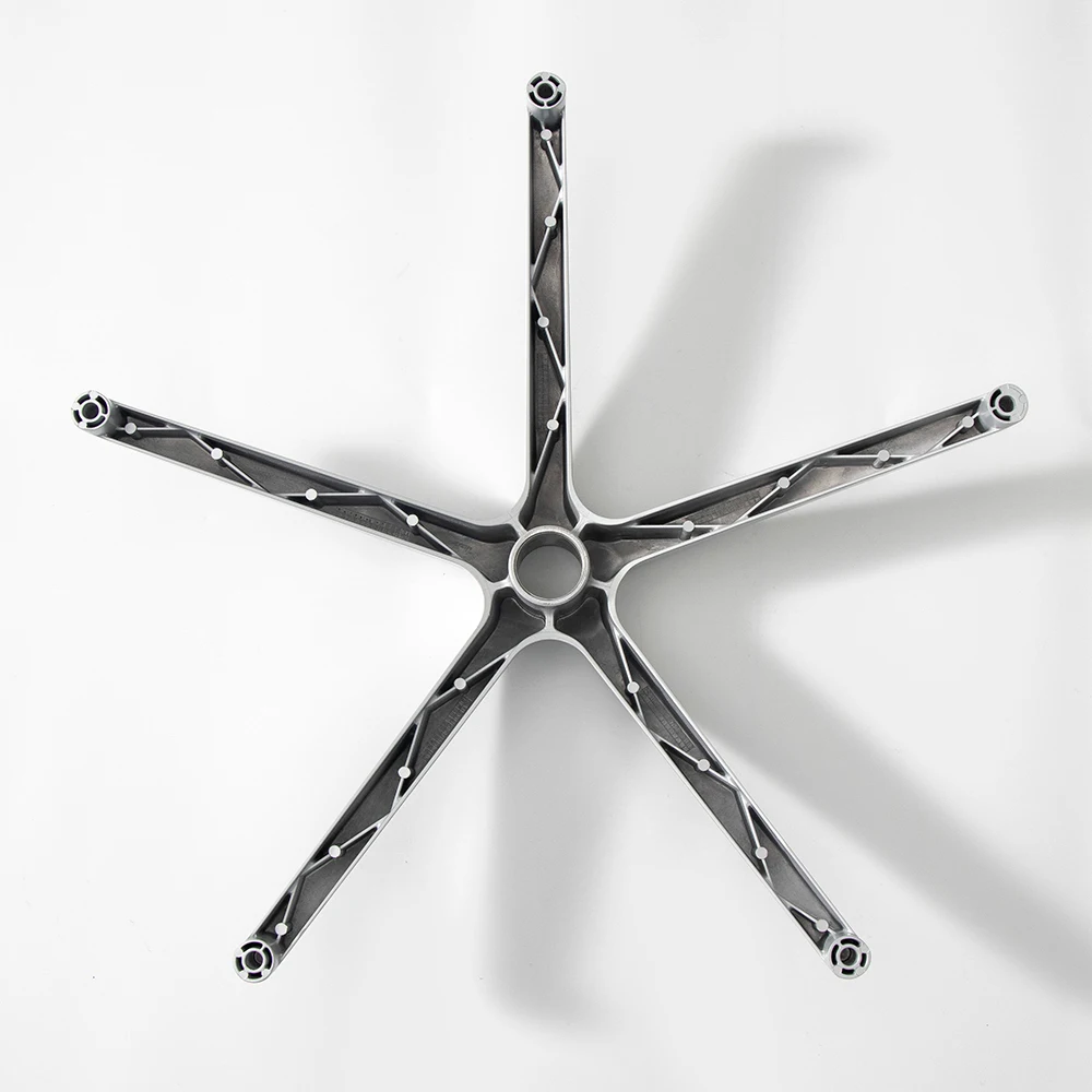 AL343H Radius 343mm Manufacturer office chair spare parts 5 star Chair base Aluminum Swivel