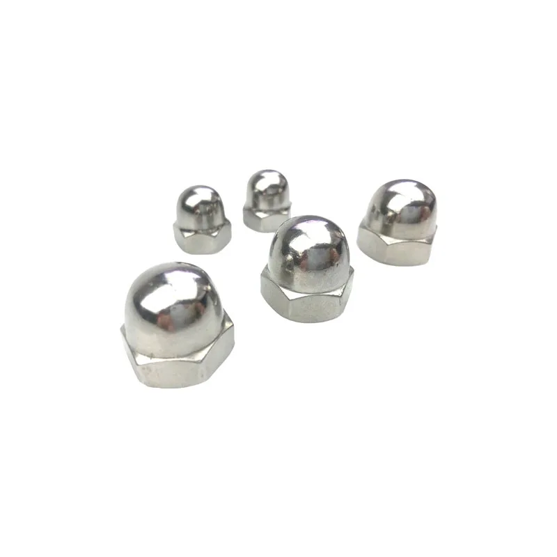 Прямая Продажа с фабрики M10-20 din 1587 SS304 316 купольная гайка из