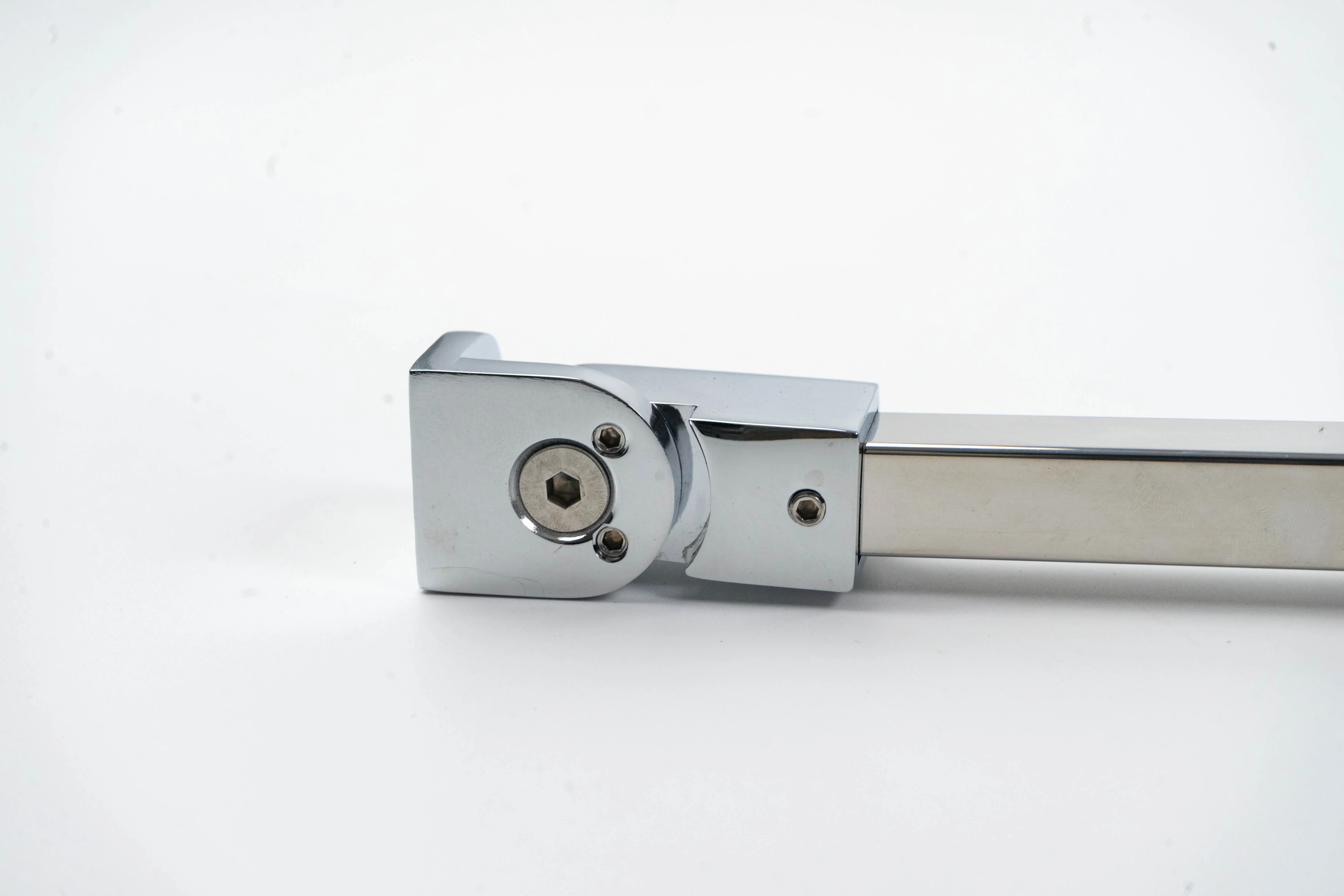 Stainless Steel Wall-to-Glass Support Bar, Frameless Shower Door Fixed Panel Support brackets Polished Steel Tube Tie Rod