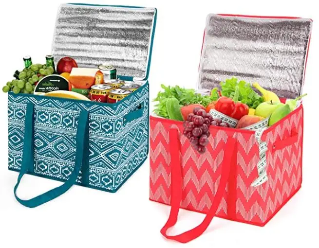 China Supplier Full printing food delivery bag  nonwoven cooler bag