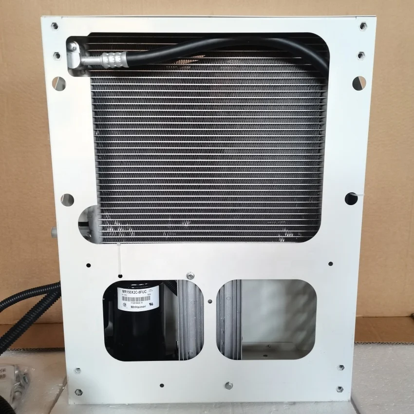 coolant cooling truck parking cooler crane excavator 24V aircon harvester 12v tractor air conditioner