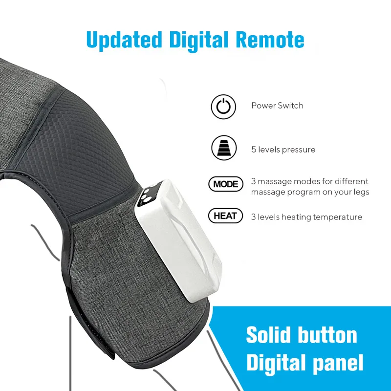 Electric 8d neck & shoulder neck massager device shockwave therapy and back massager pulse cervical with heat