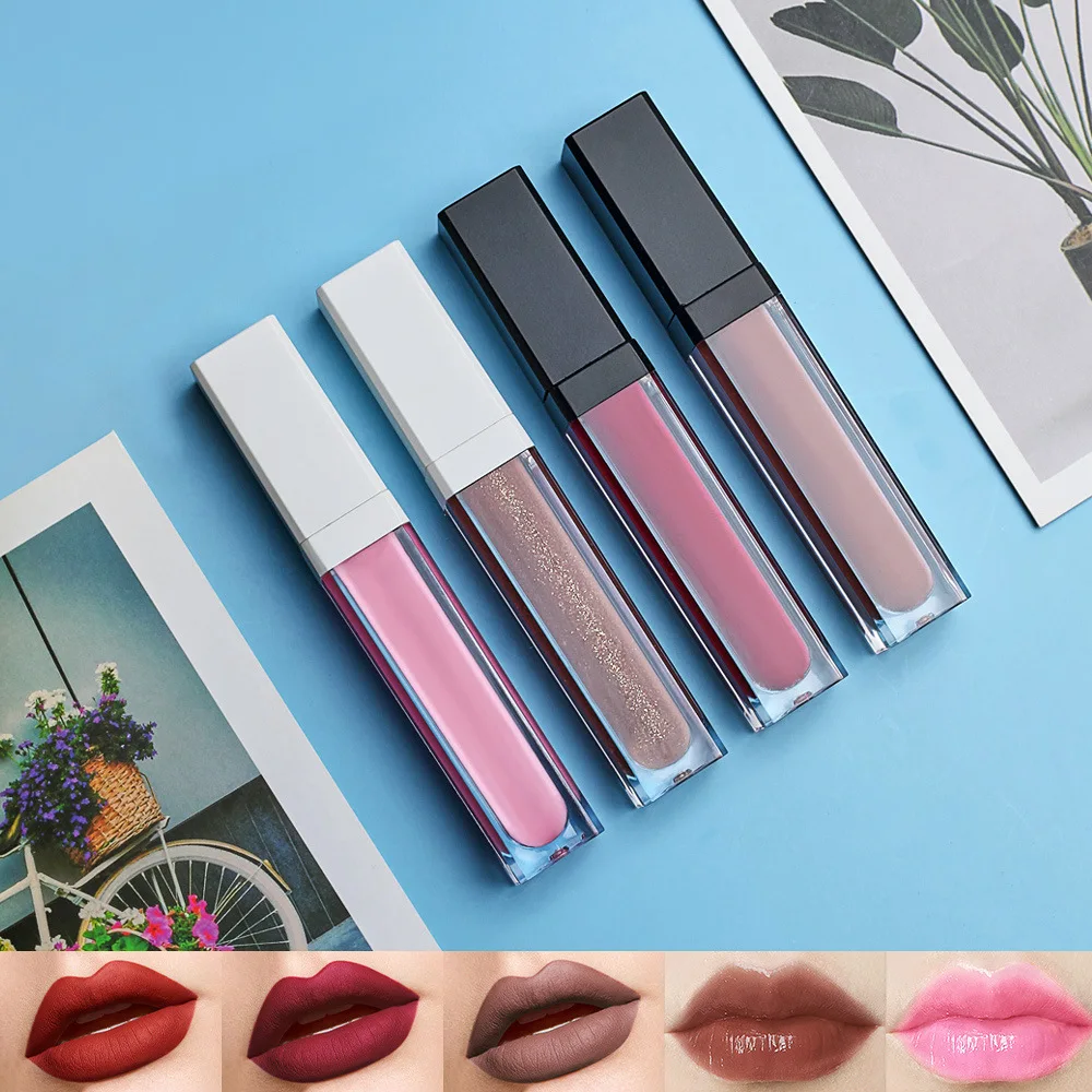 Оптовая продажа, 95 цветов, Пользовательский логотип, водонепроницаемый матовый блеск для губ, высокое качество, Увлажняющий блеск для губ, фирменная торговая марка