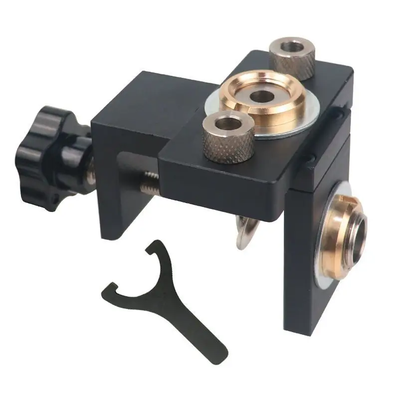 3 in 1 Adjustable Doweling Jig Woodworking Pocket Hole Jig With 8/15mm Drill Bit For Drilling Guide Locator Puncher Tools