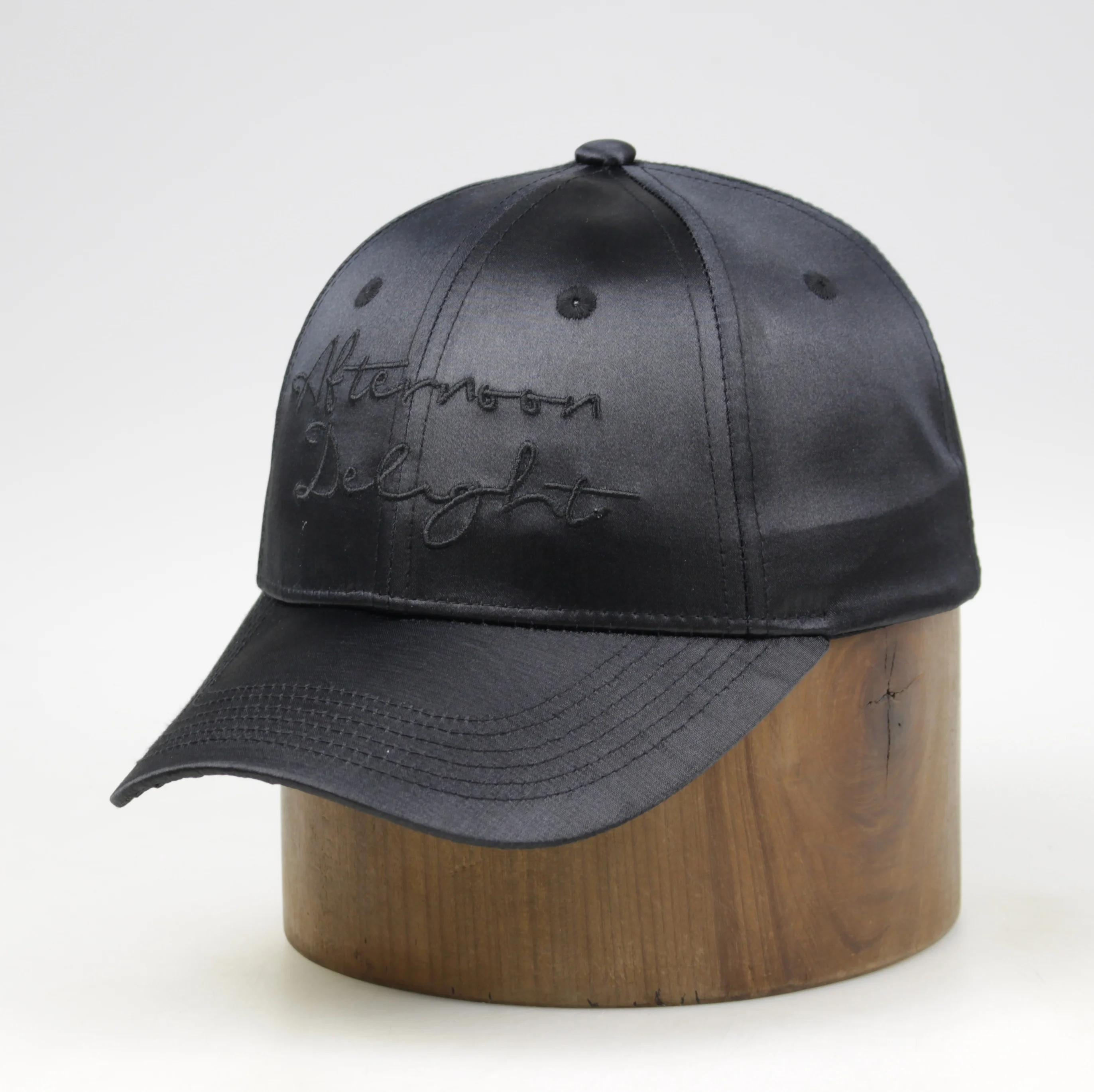 Protective Styles Hair Car Cap Silk Lined Dad Hat Customize Embroidery Satin Lined Baseball Hat for Women