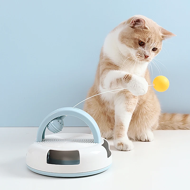 Two In One Swinging Ping Pong Interactive Cat Toy