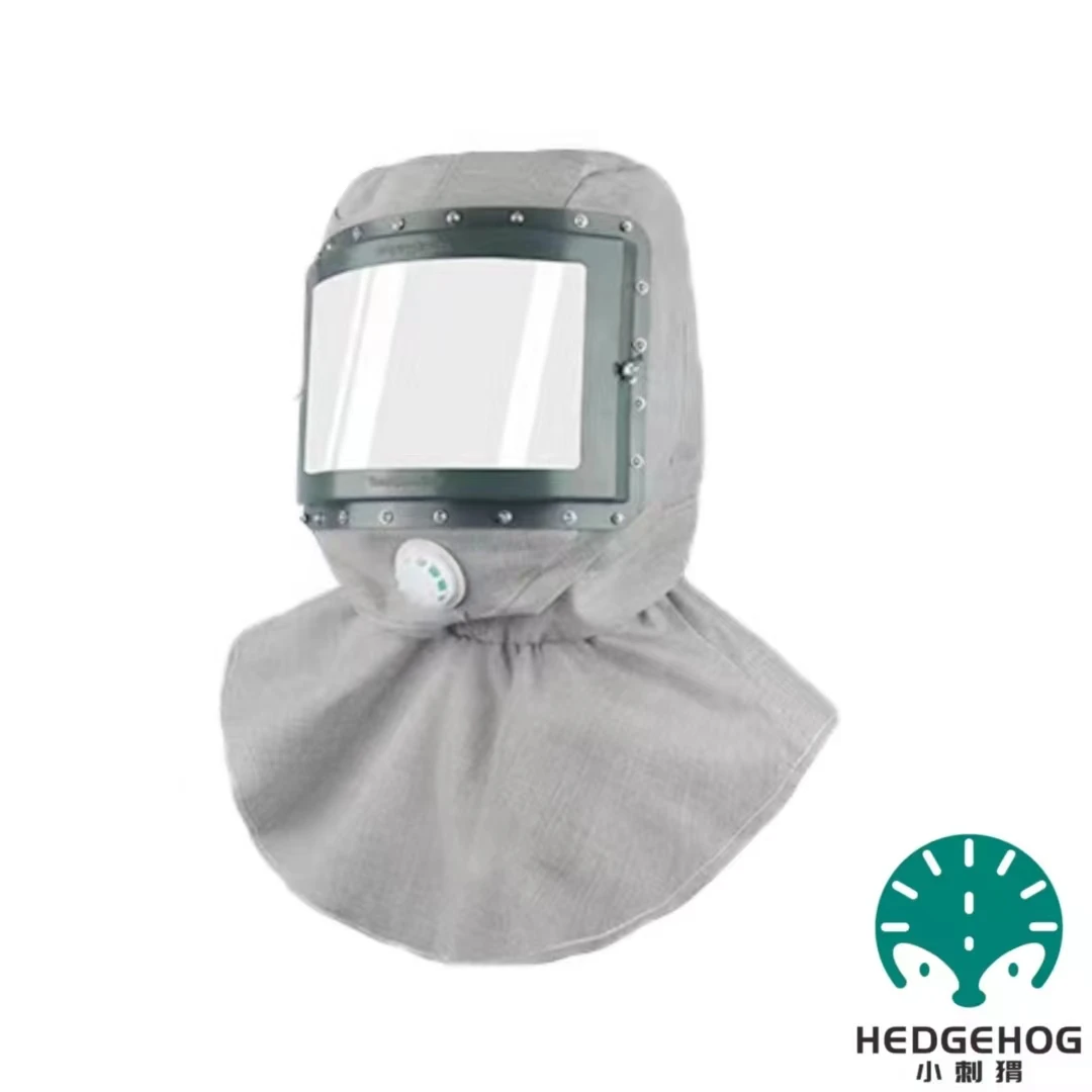 Polishing dust-proof sandblasting cap, thickening canvas spray painting large head cap, labor protection wind cap