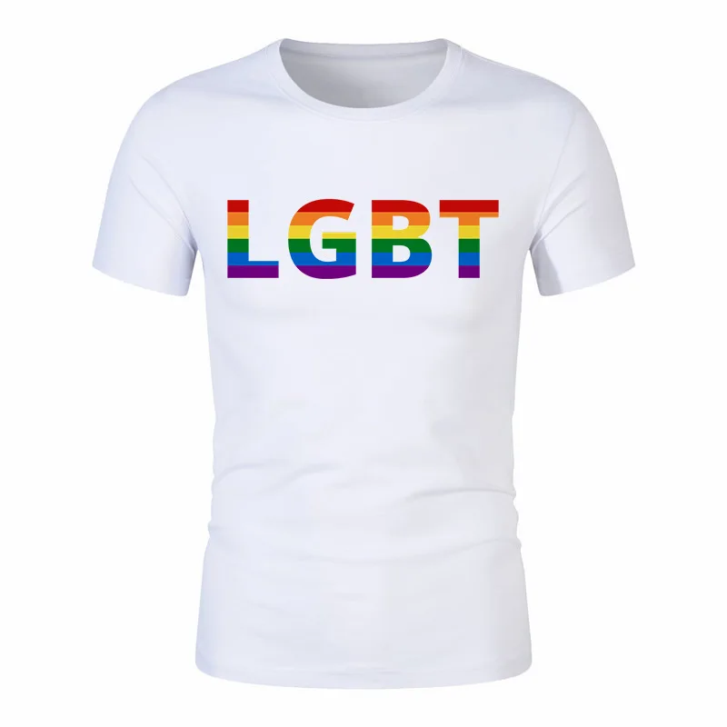 
Stock wholesale rainbow LGBT gay pride T shirt  (62586679672)