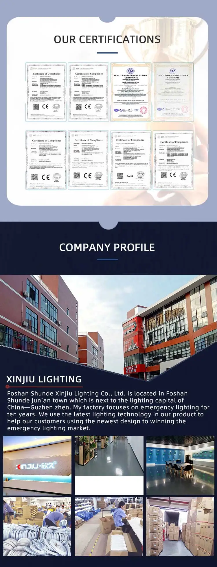 Direct sale battery Emergency Backup Power Supply usw for 3-50W LED lamps