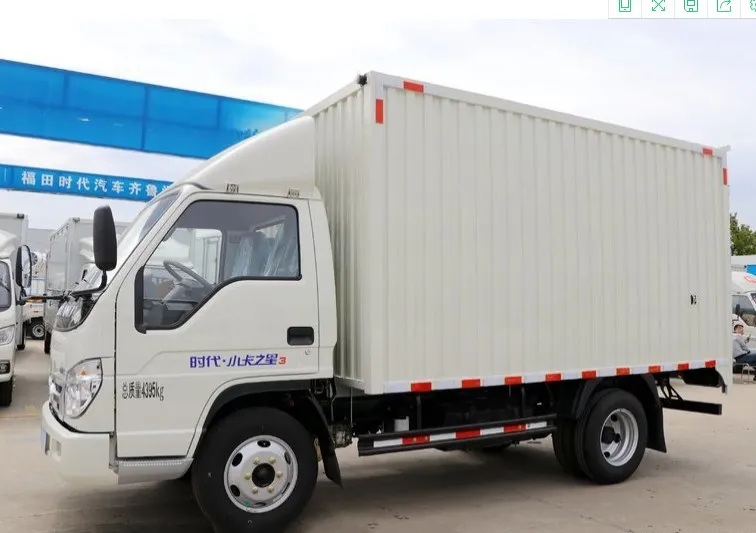 Truck Mini Van  Chinese FOTON 3T  Small Cargo Truck Mini Van 4x2 High Quality Engine Lorry