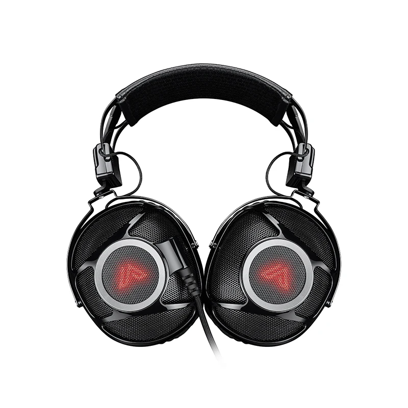 Оригинальные светодиодные RGB BT 7,1, наушники с шумоподавлением, проводные Игровые наушники, гарнитура