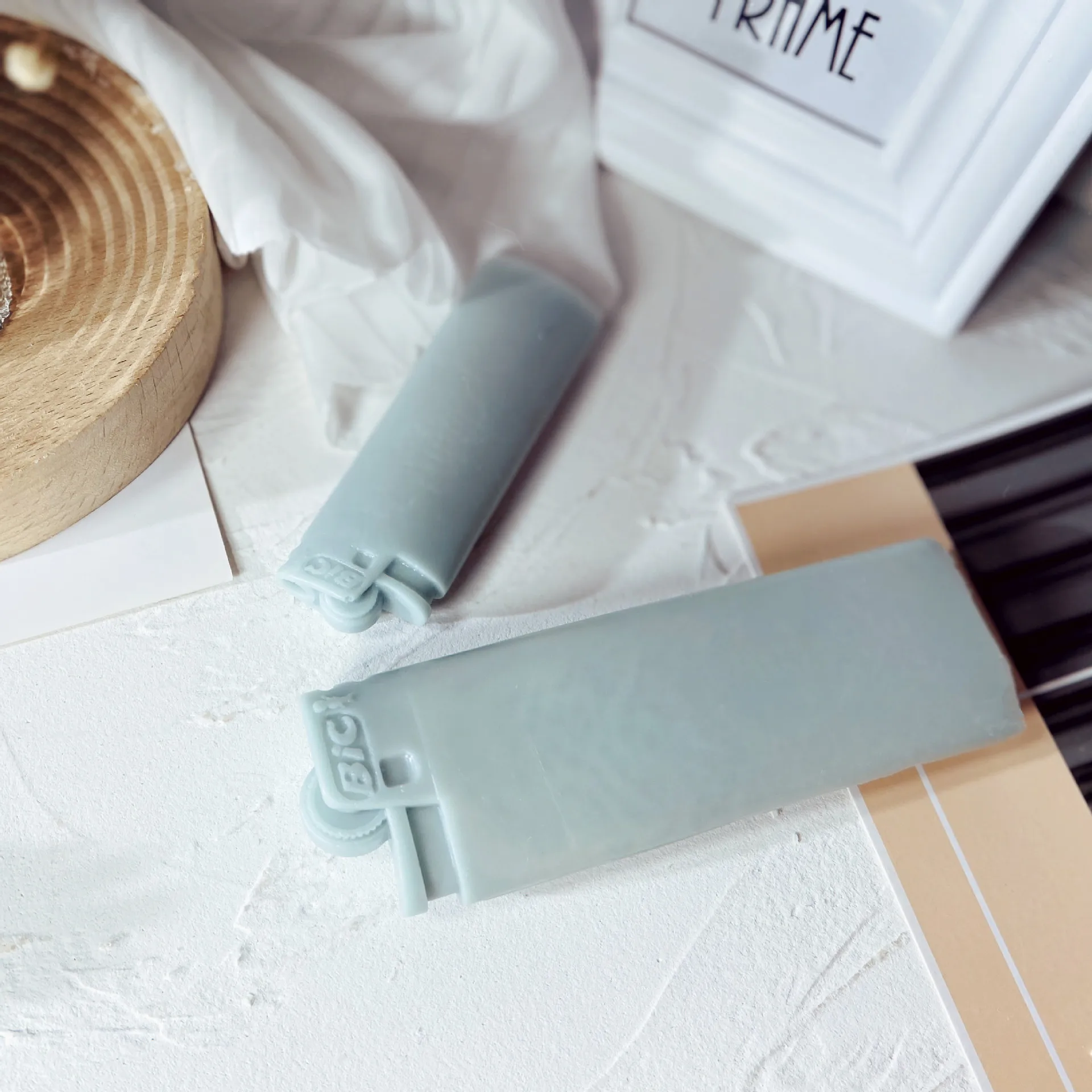 3D Lighter Silicone Mold DIY Candle Silicone Mold Gypsum Home Decoration