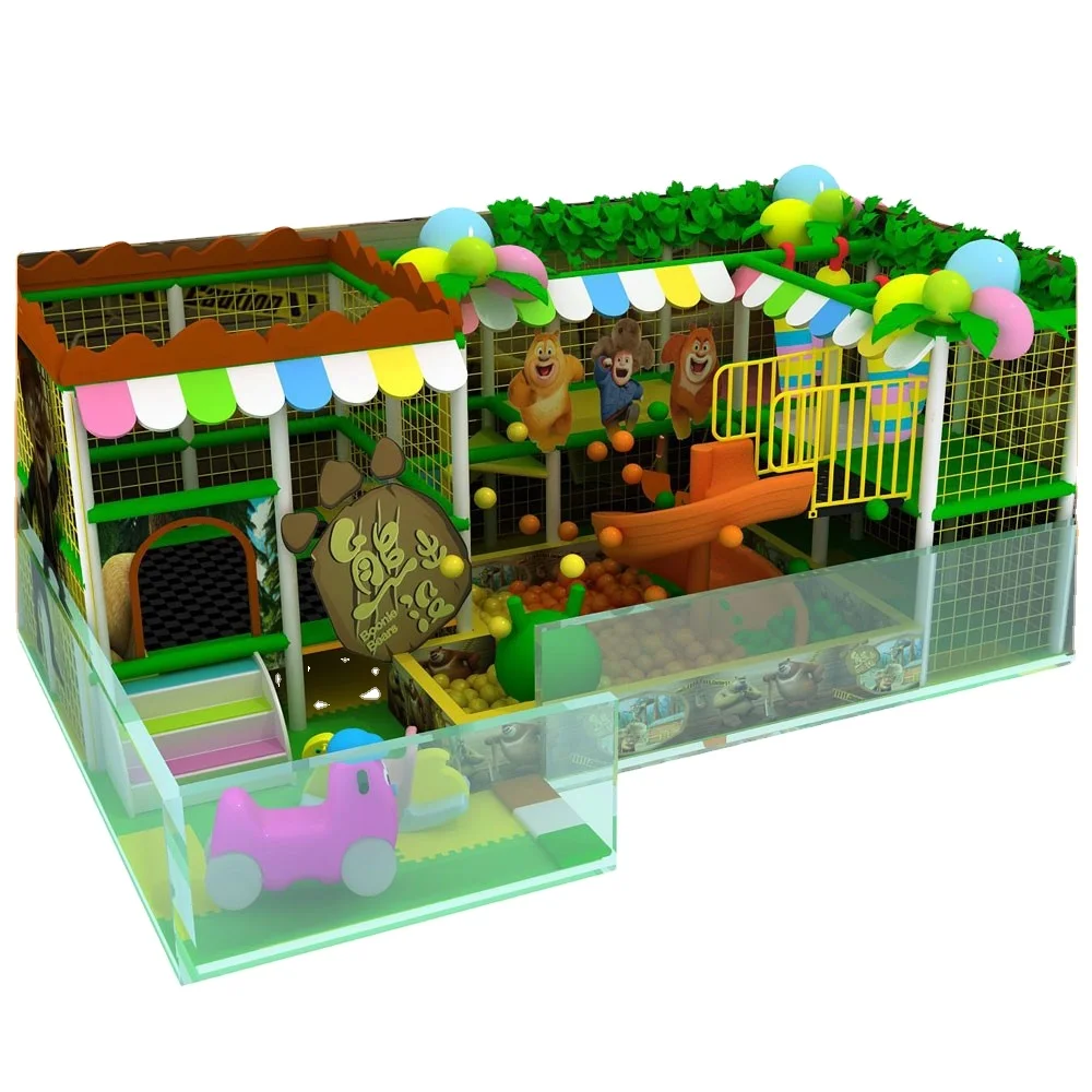 kids Indoor Playground equipment of commercial indoor indoor soft Play Center Trampoline park Big Slide for sale