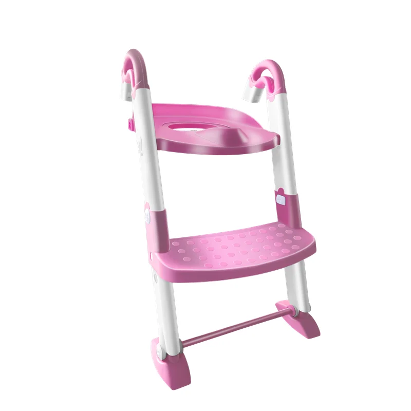 Adjustable Potty Training with Ladder Plastic Kids Toilet Seat Baby Stair Potty