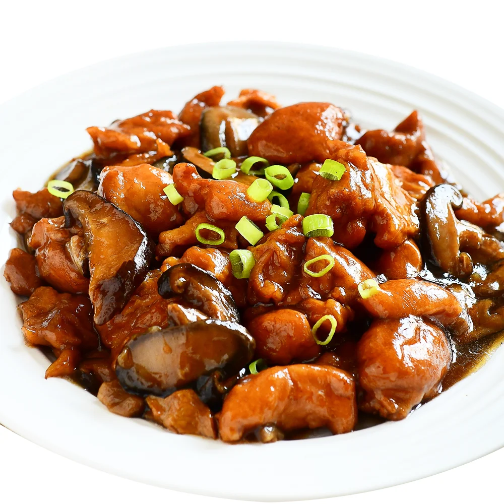 Оптовая продажа, Китайская традиционная еда с подогревом, мгновенная замороженная еда, грибы, курица подходит для ресторана