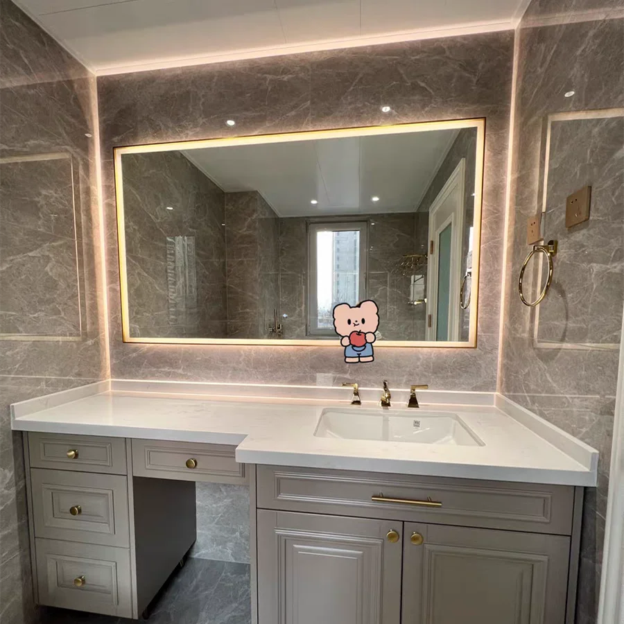Cheap Wall Mounted CE Listed Smart Function Led Vanity Light Mirror for Bathroom Makeup