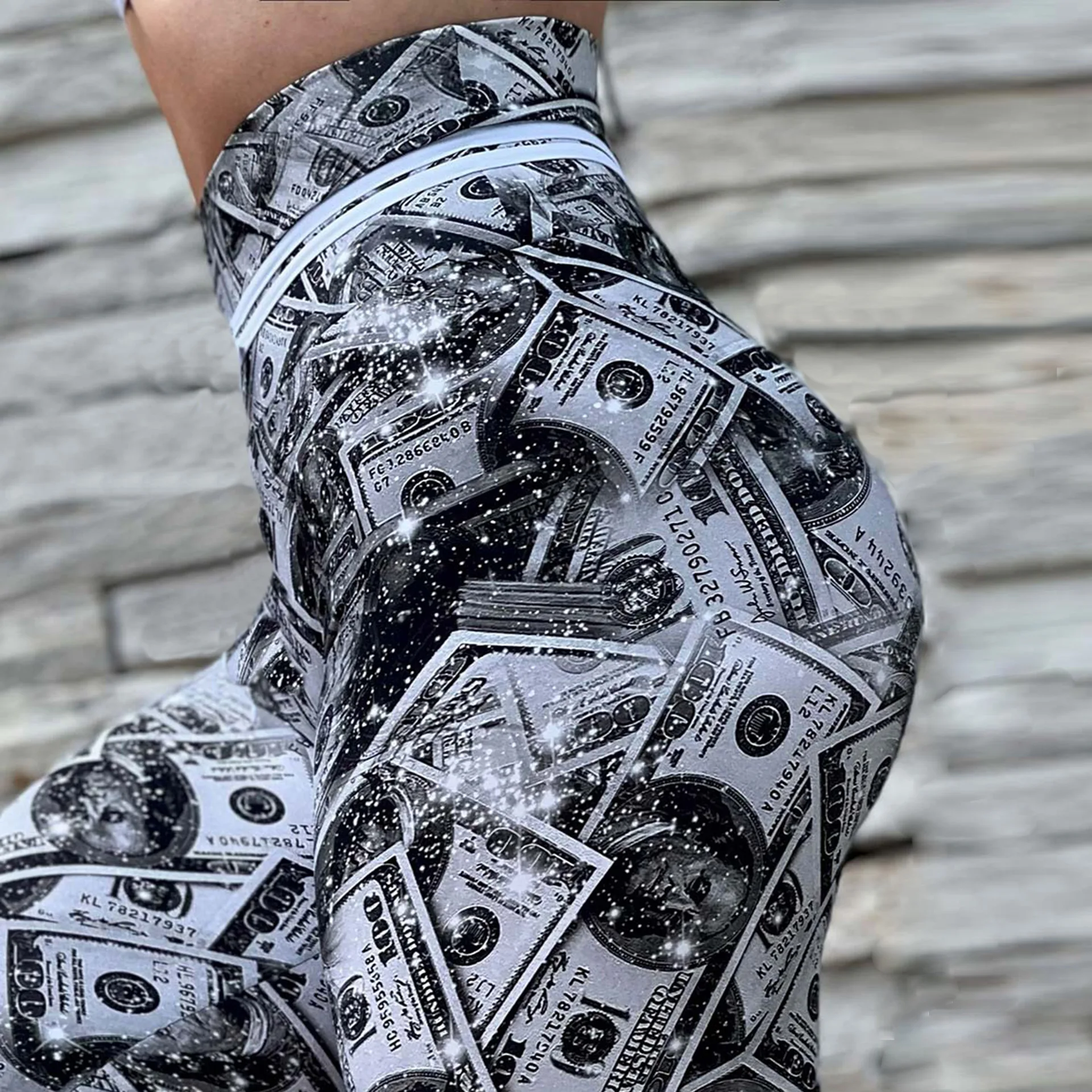 Women High Waist Leggings Butt Lift Workout Yoga Pants Gym Fitness Booty Scrunch Tummy Control Running Tights