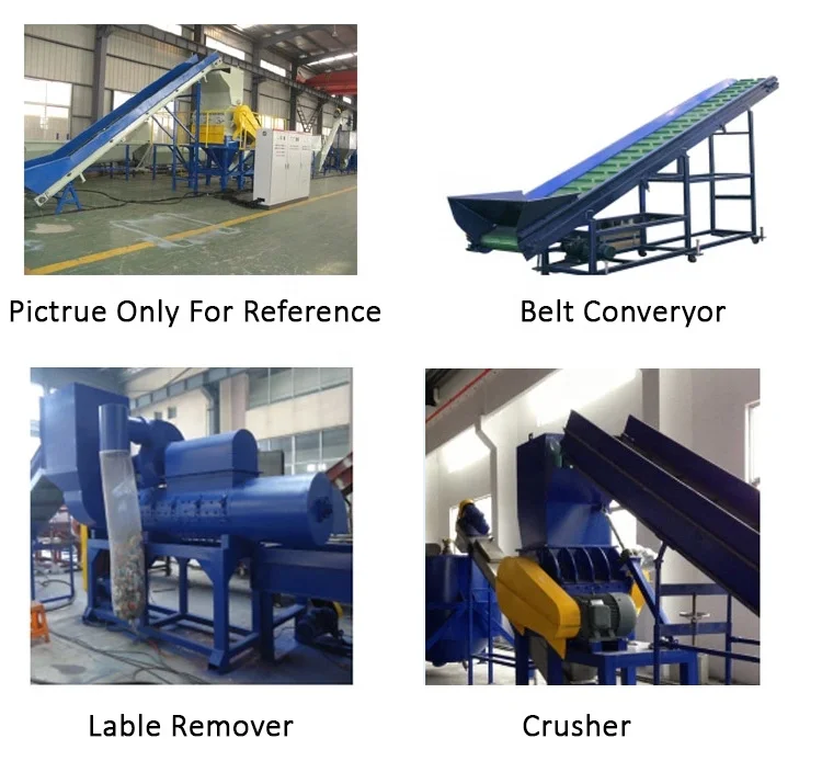 Waste Plastic Hdpe Pet Bottle Flakes Crushing Recycling Washing Plant Equipment Machine Line Price For Recycle