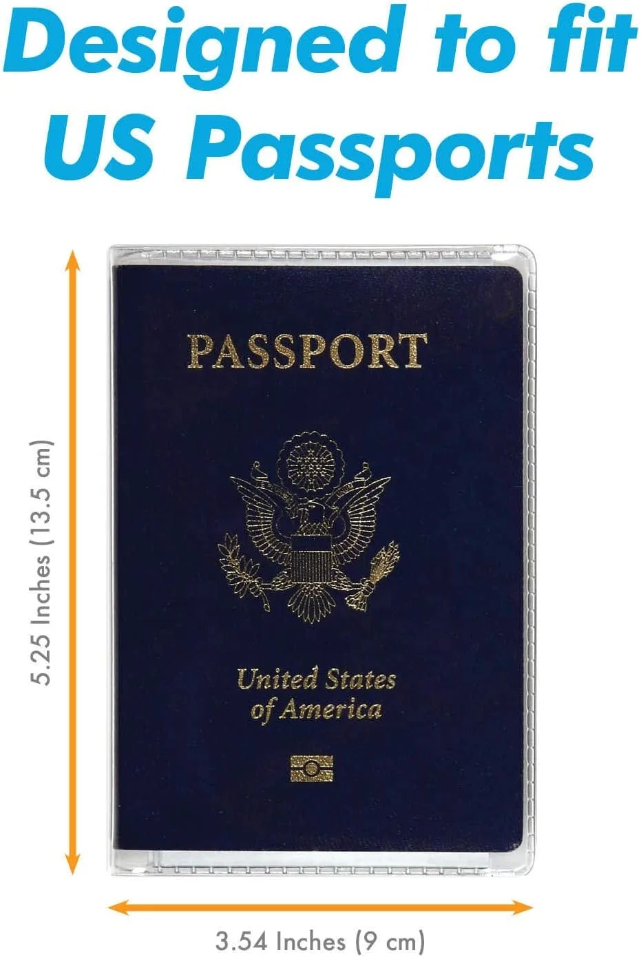 Clear Passport Cover Plastic Passport Protector Vinyl ID Card Protector Case Holder Travel Pack of 6