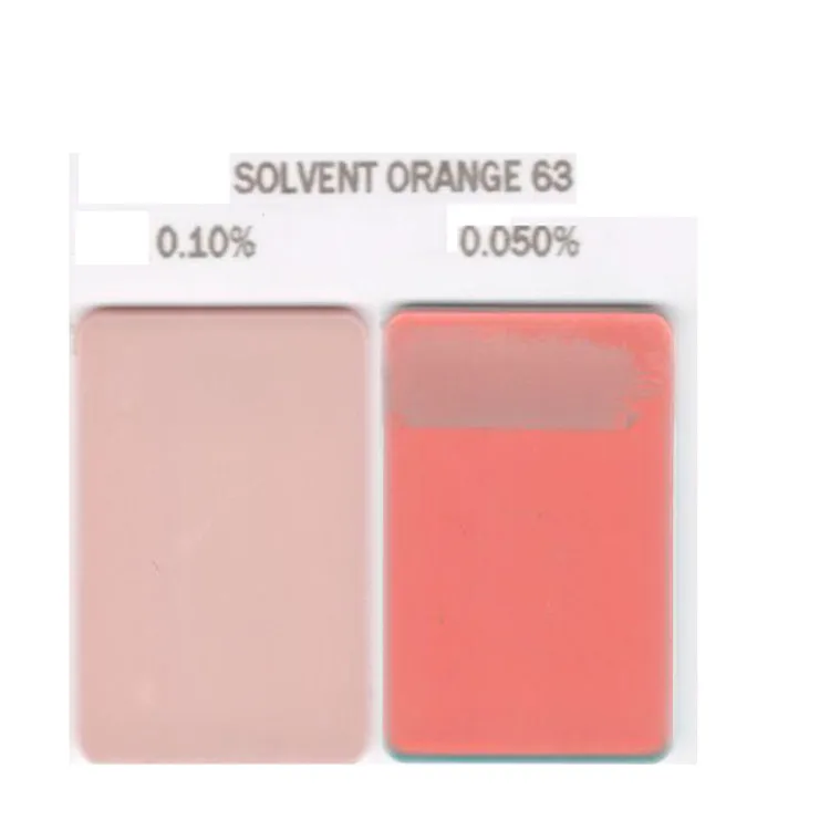 Solvent orange 63 highly transparent colorant with high tinctorial strength for all polyester fiber ,PS ,ABS ,PMMA