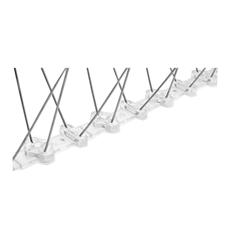 Pigeons Spike  Stainless Steel Pigeon Repellent Clear Plastic Feet Durable Anti Bird Spikes