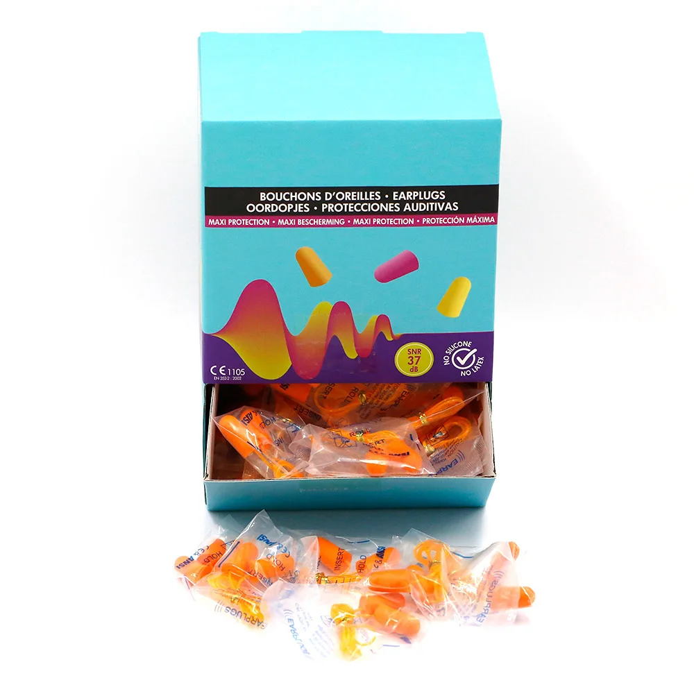 Wholesale Disposable  Sleeping 38dB CE Noise Reduction Hearing Protection Earplugs Foam Ear Plugs