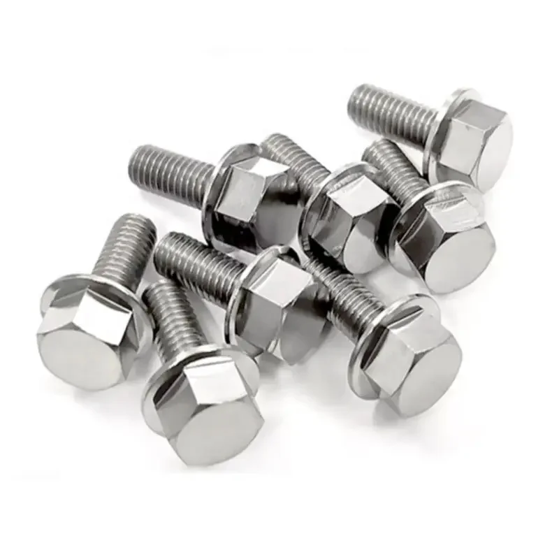 China Manufacturer Gr5 Titanium Hex Flang Head Bolts DIN6921 with Best Performance