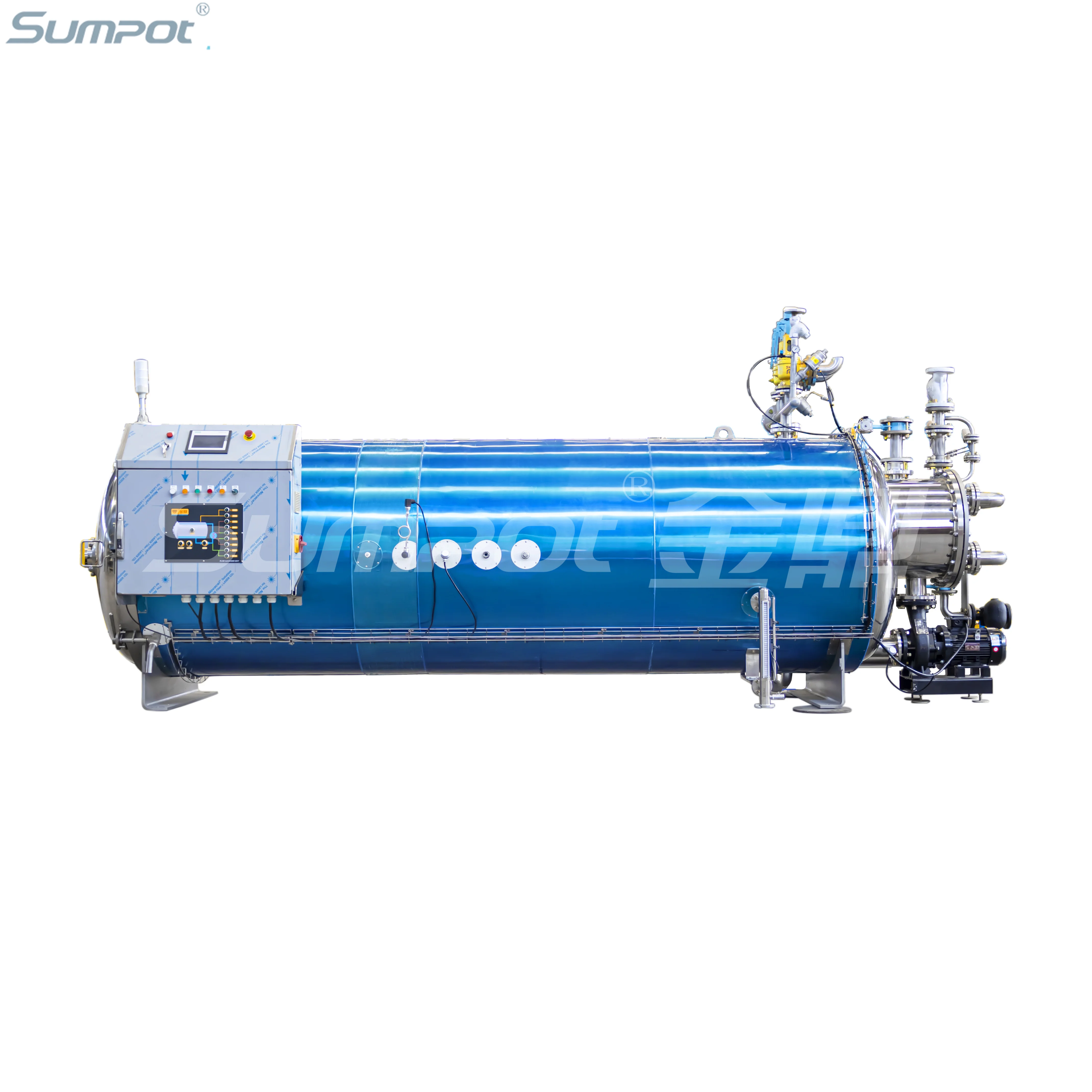 Automatic steam high pressure pouches food autoclave sterilizer