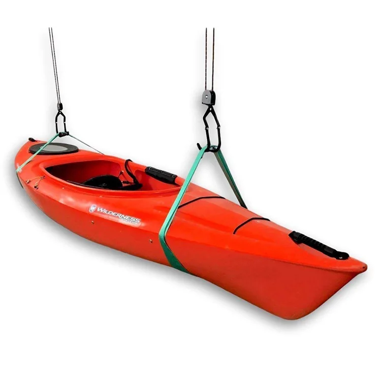 Universal Stand up Paddle Board Bike Kayak Ceiling Storage Hoist Pulley Systems for Kayaks in Garage