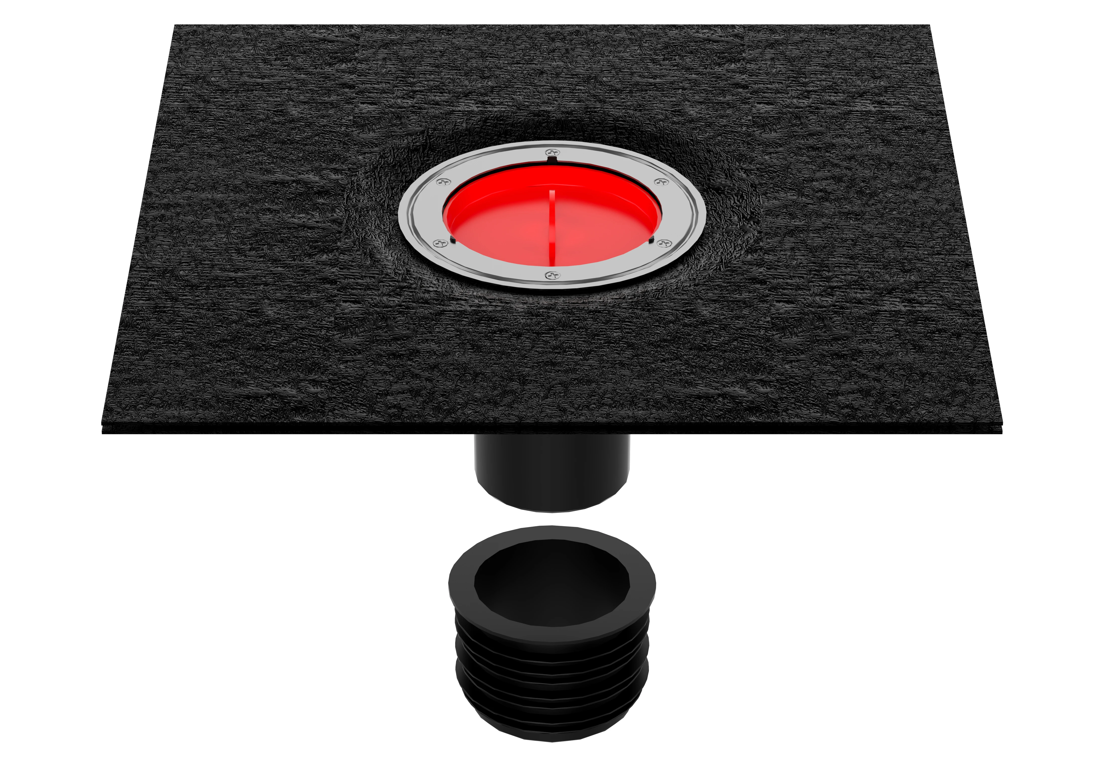 4 inch Hot Sales Plastic Roof Drain with Bitumen PP Mould with European Roof Drain for Outdoor Israel 304 Stainless Steel