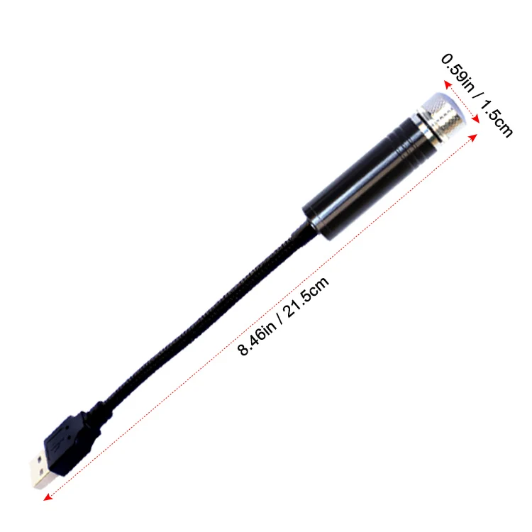 Car Roof Star Light Interior LED Starry Laser Atmosphere Ambient Projector USB Auto Decoration Night Home Decor Galaxy Lights