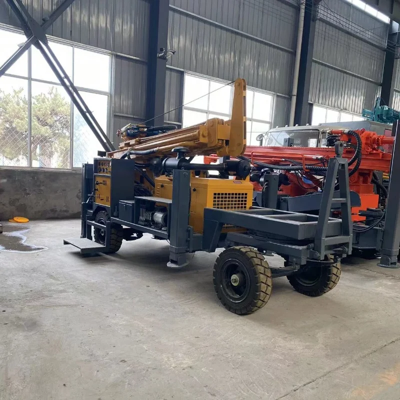 Trailer Mounted Water Well Drilling Rig Well Drilling Machine For Residential In Africa Market