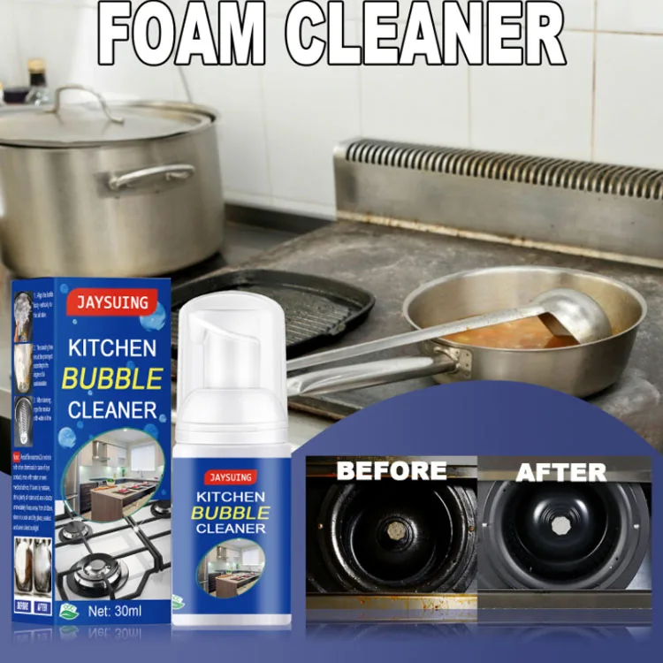 Hot Selling Multi-Purpose Kitchen Grease Cleaner Rust Remover Home Dirt Oil Descaling Detergent Kitchen Bubble Foam Cleaner
