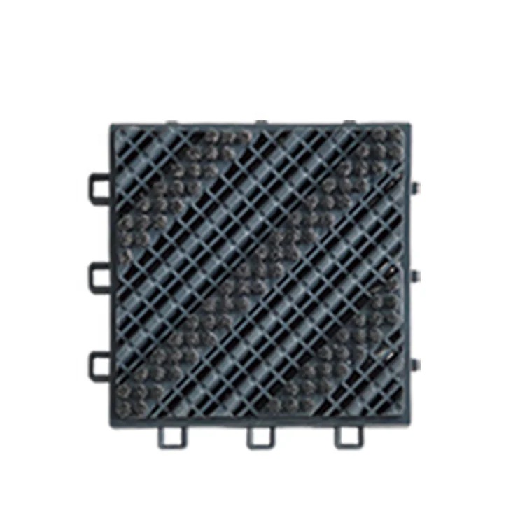 EVA tile outdoor three-brush desilting scraping mall entrance mat