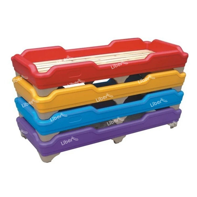 Preschool nursery cot stackable sleeping plastic Kids children bed