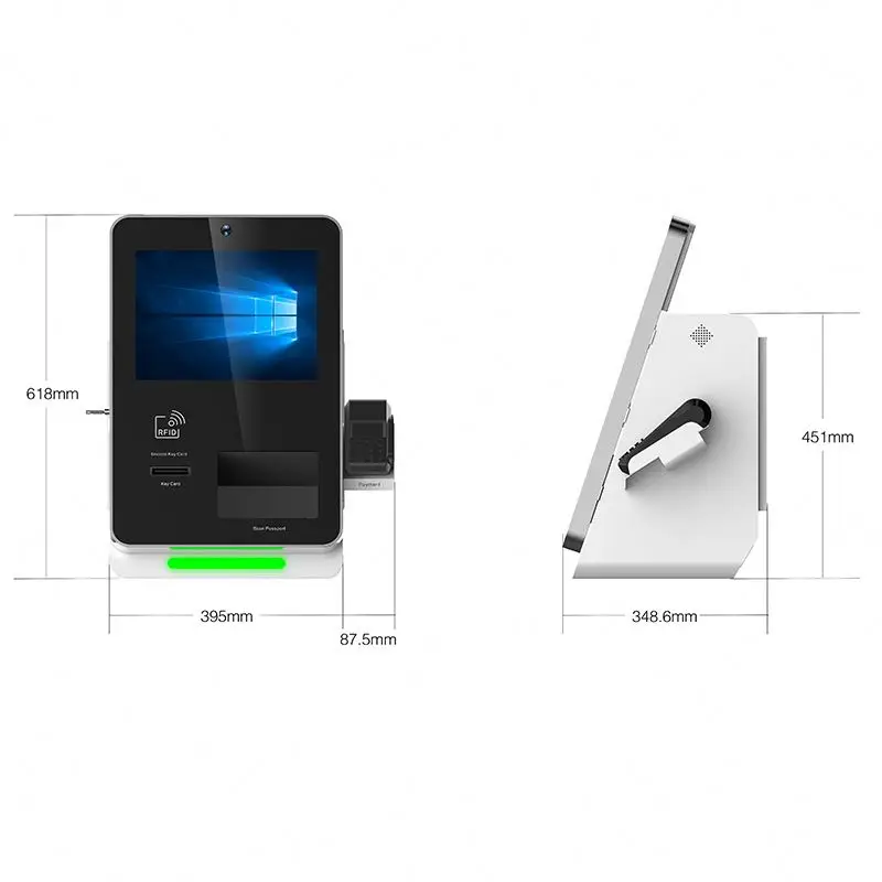 Manufacture Price Electronic Payment Terminal Cash Payment Tablet Kiosks