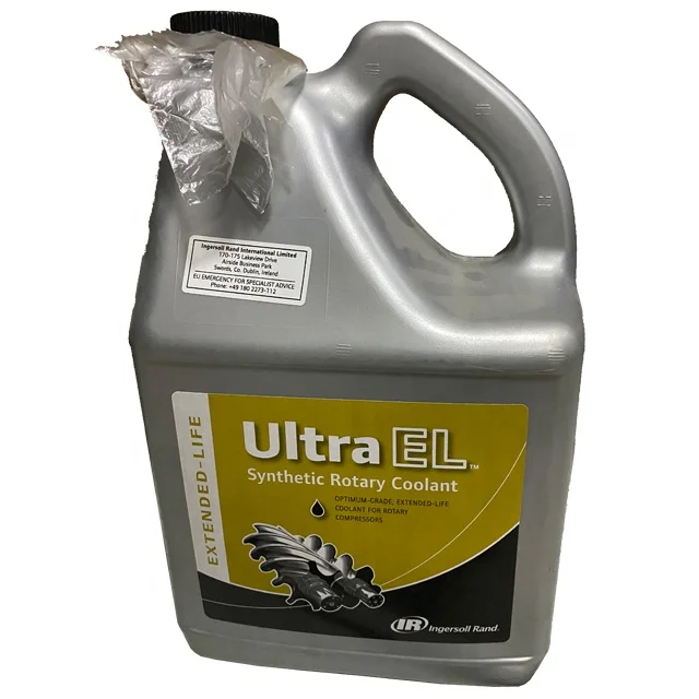 Ingersoll Rand Ultra EL синтетическая роторная охлаждающая Часть #24061608 для винтовых воздушных компрессоров 5 литров (1,2 галлонов)