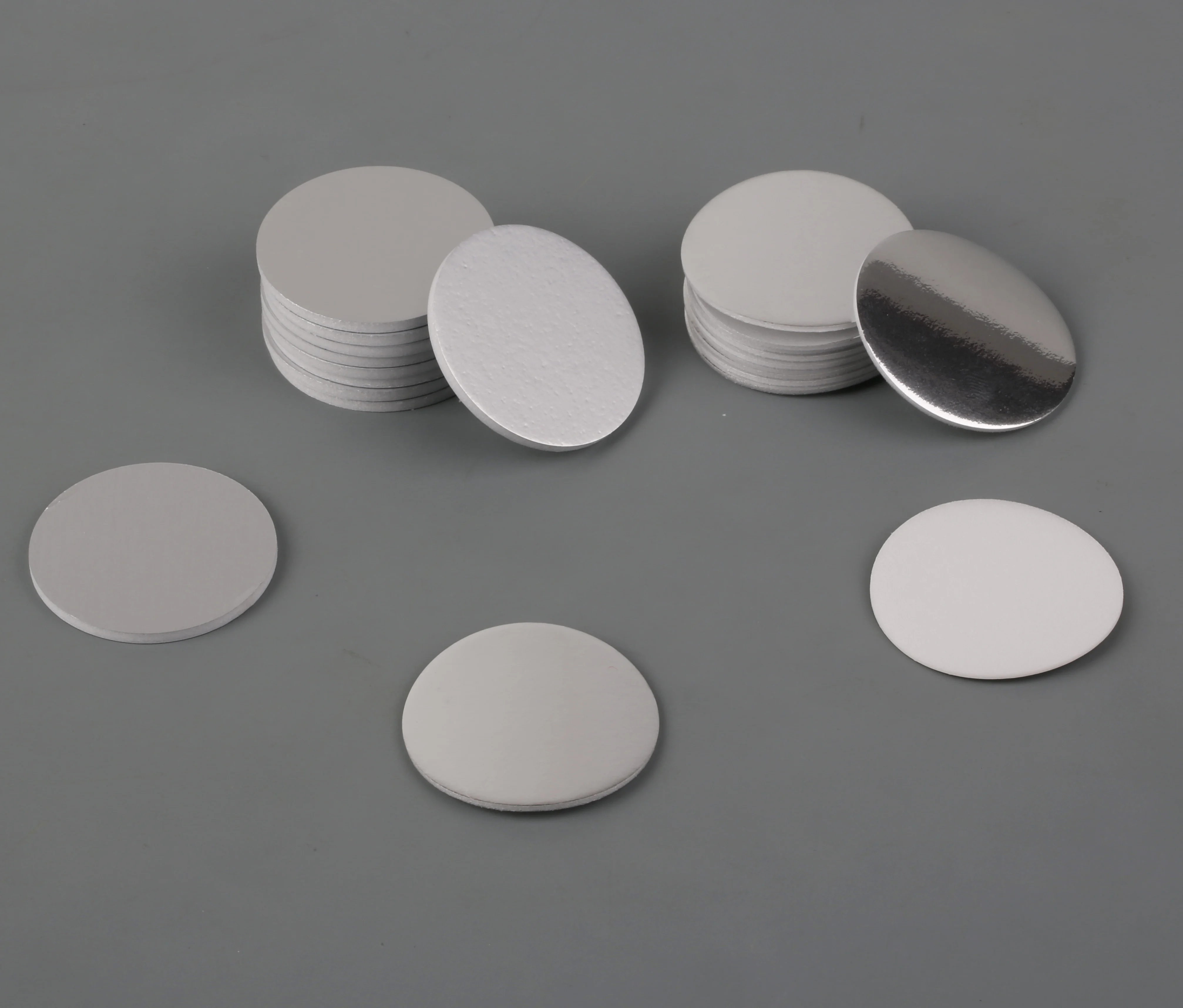 Self-adhesive food grade pressure sensitive gasket induction foil Seal liner Pe/Pp/Ps heat seal printing aluminum foil gasket