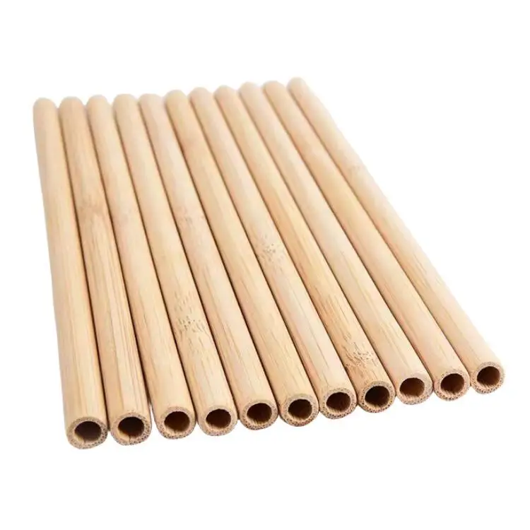 100% High Quality Bamboo Product Sustainable Natural Bamboo Material Bamboo Drinking Straw For Restaurant, Coffee Shop