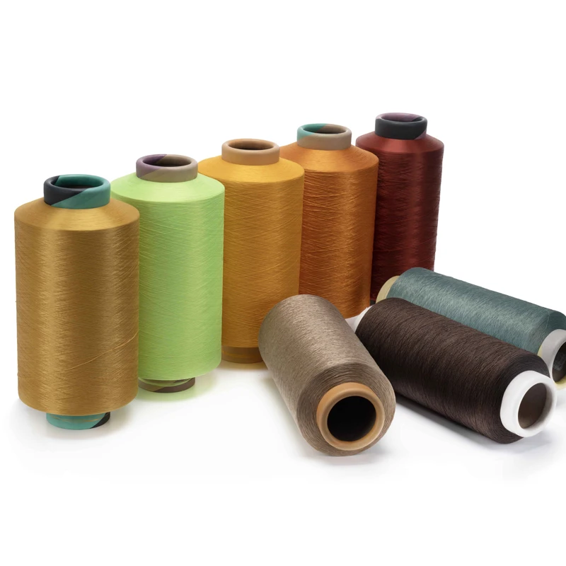 Newest design dope dyed high tenacity 150/96 recycled polyester dty yarn for knitting fabric