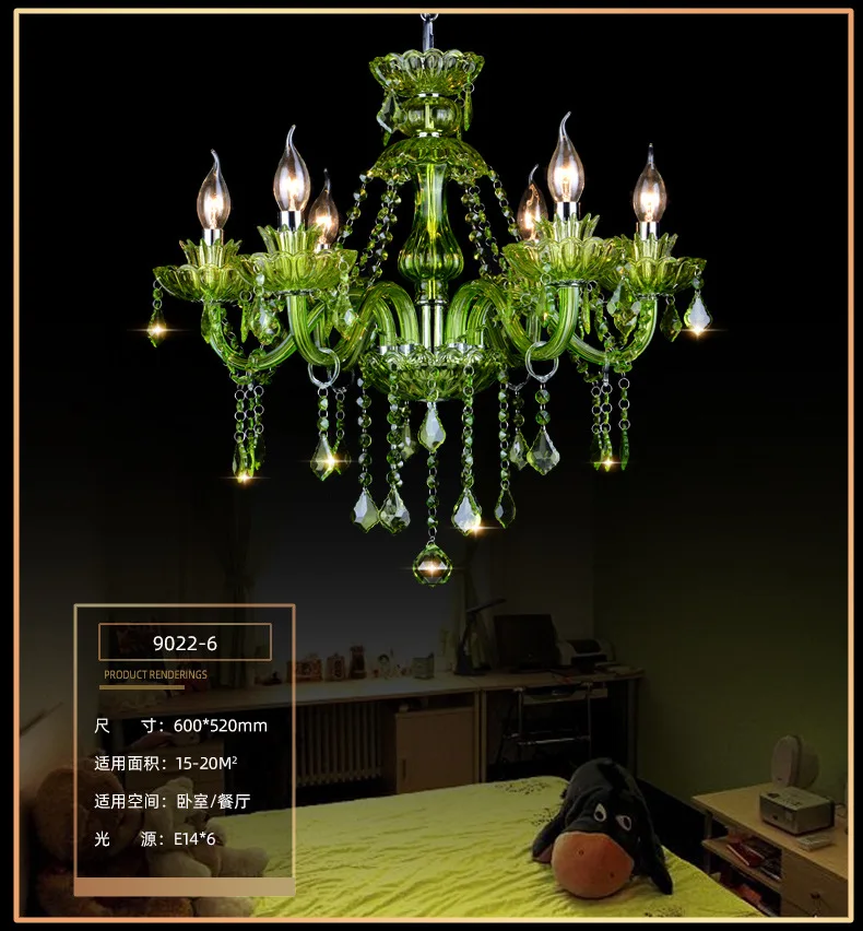 Hot Sale Stained Glass Lampshade With Crystal Antique Style Table Reading Light Tiffany Lamp For Living Bedside/Bedroom/Cafe