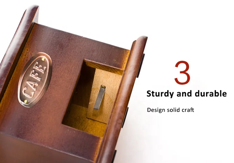 Retro ferris wheel hand grinder hand Wooden ceramic pepper grain powder machine small coffee grinder