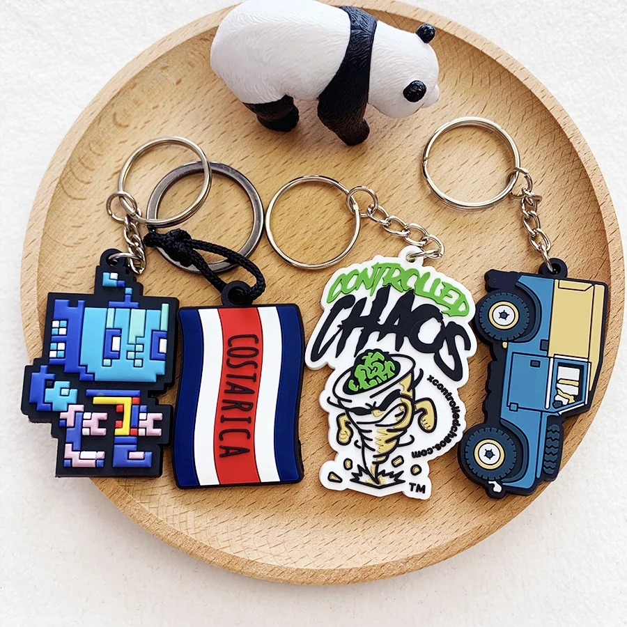 High Quality Custom Keychain Sublimation Blanks Shoe Charms Melody Sublimation Key Loss Prevention Decoration