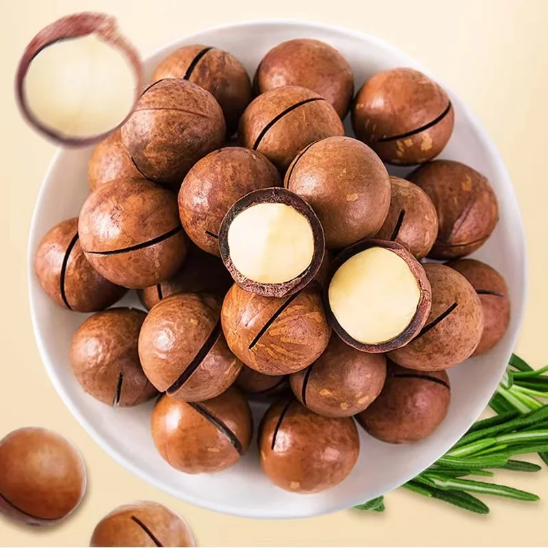 Оригинальный вкус жареные орехи макадамия с скорлупой суперпродукты оптом закуски