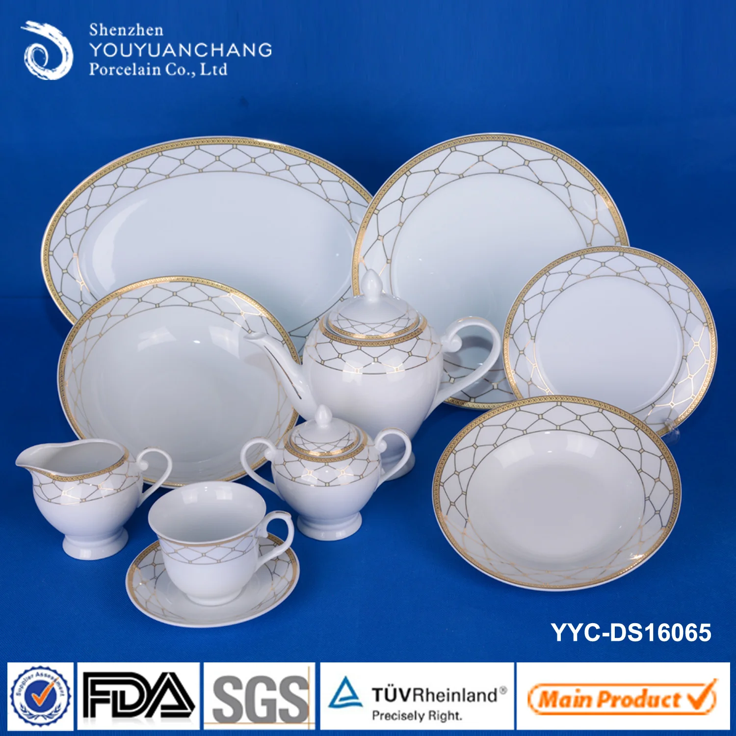 
Stock 47pcs porcelain dinner set cheap price 