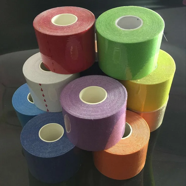 Wholesale Custom Logo Kinesiology Breathable Athletic Tape Waterproof Therapy Cotton High Performance Kt Athletic Sports Tape