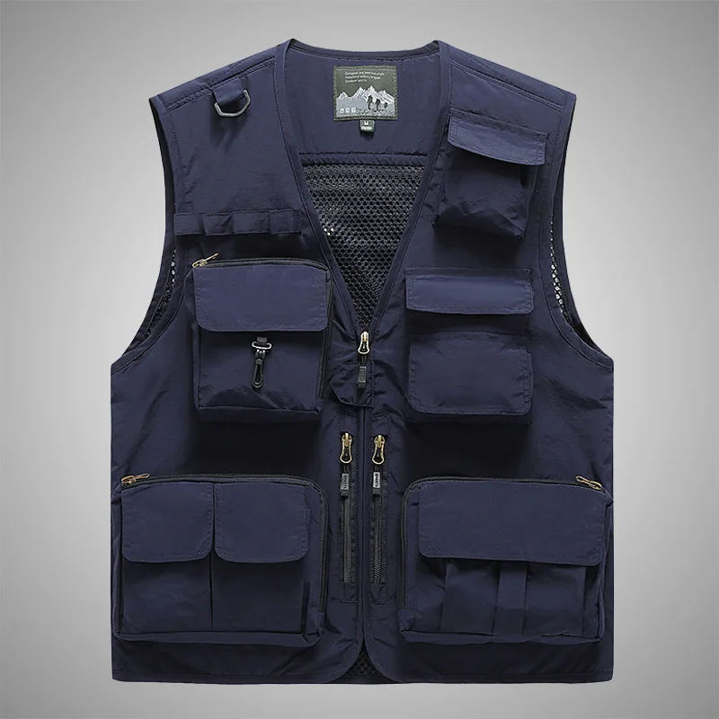 Manufacturer Supplier Mens Utility Mens Waistcoat Fishing Climbing Hiking Cargo Multi Pocket Vest Wholesale Price