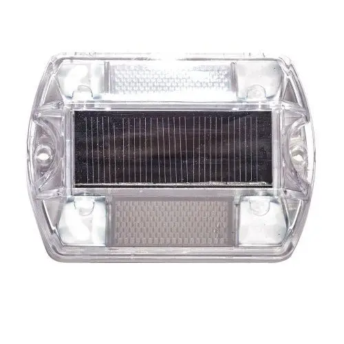 4pcs high-brigtness LEDs  PC finished  Waterproof IP67 Warning outdoor ground safty reflective solar road stud flashing light